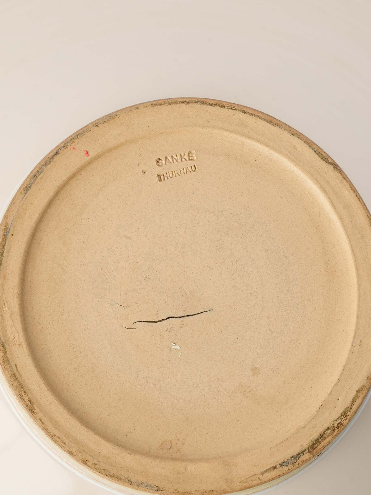 Large Contemporary Sanke Thurnau Studio Pottery Bowl w/ Striking Interior Glaze - 20"
