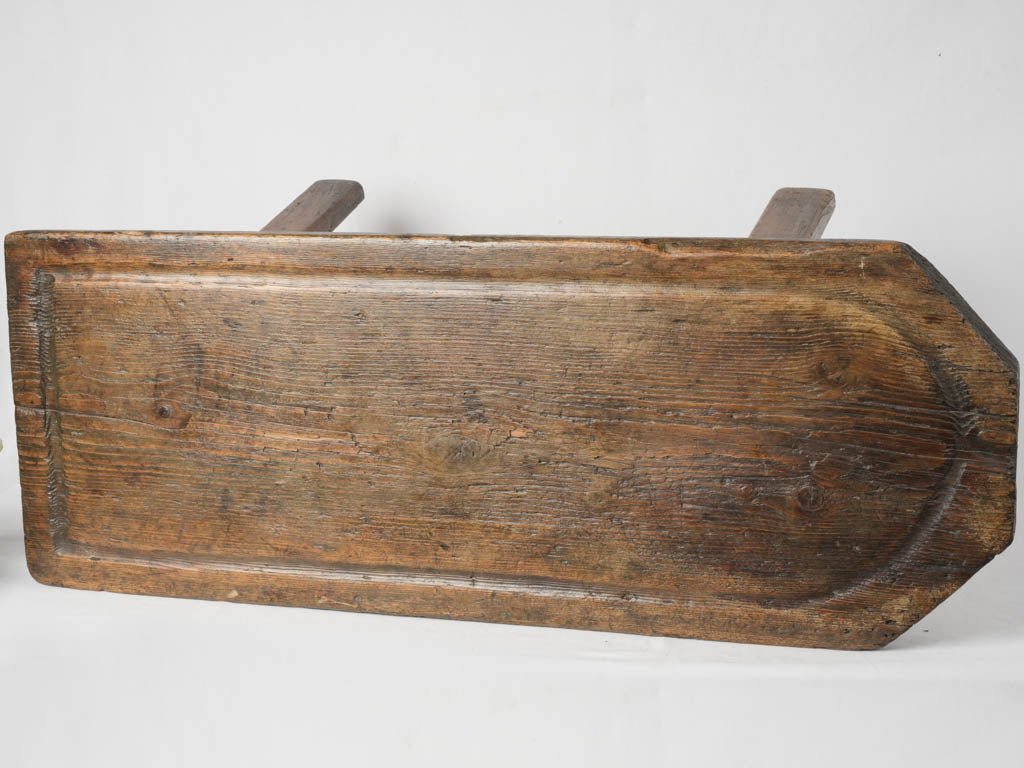 Vintage, rustic cheese shaping table