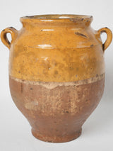 Traditional half-glazed preservation pottery