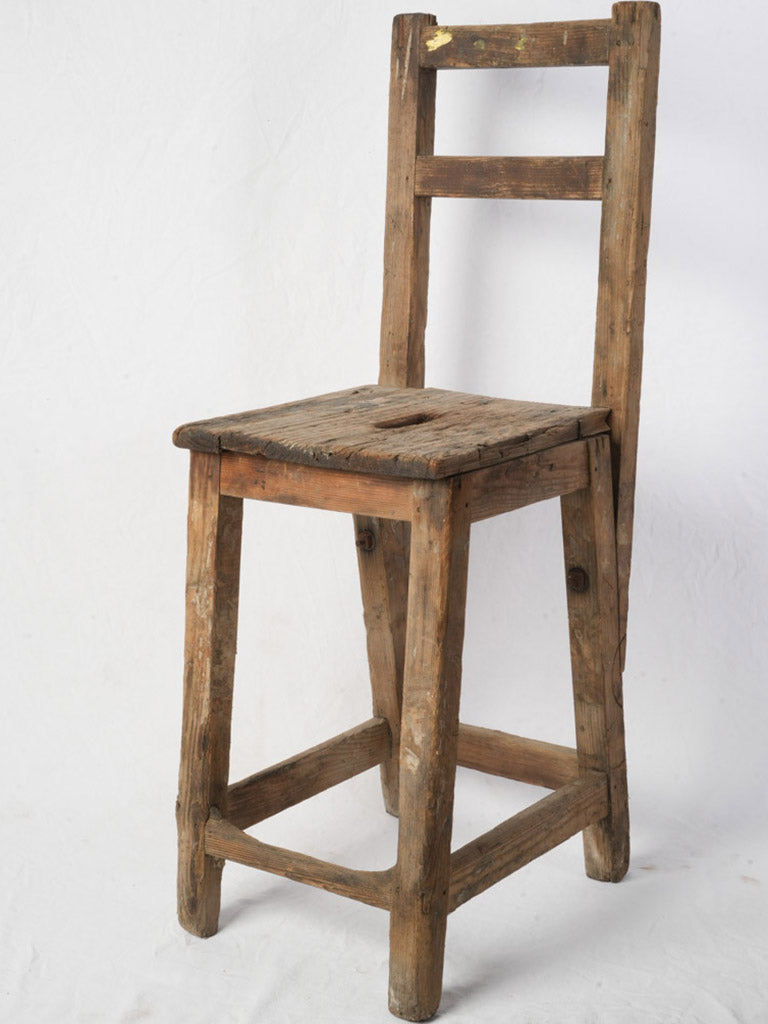 Early 20th Century Rustic Workshop Chair