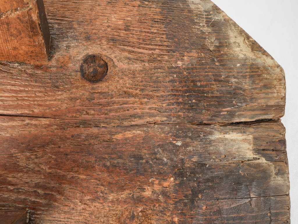Aged, traditional French fromageoir table