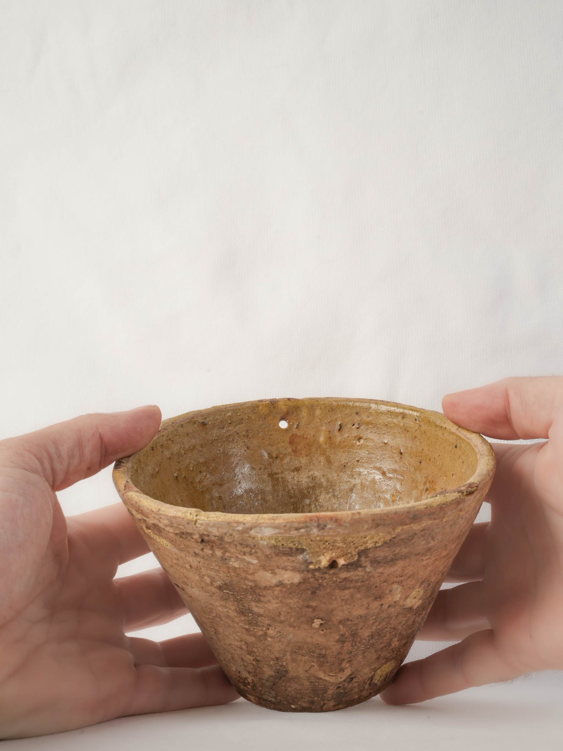 Antique French Terracotta Pine Resin Collector Pot - 11¾"