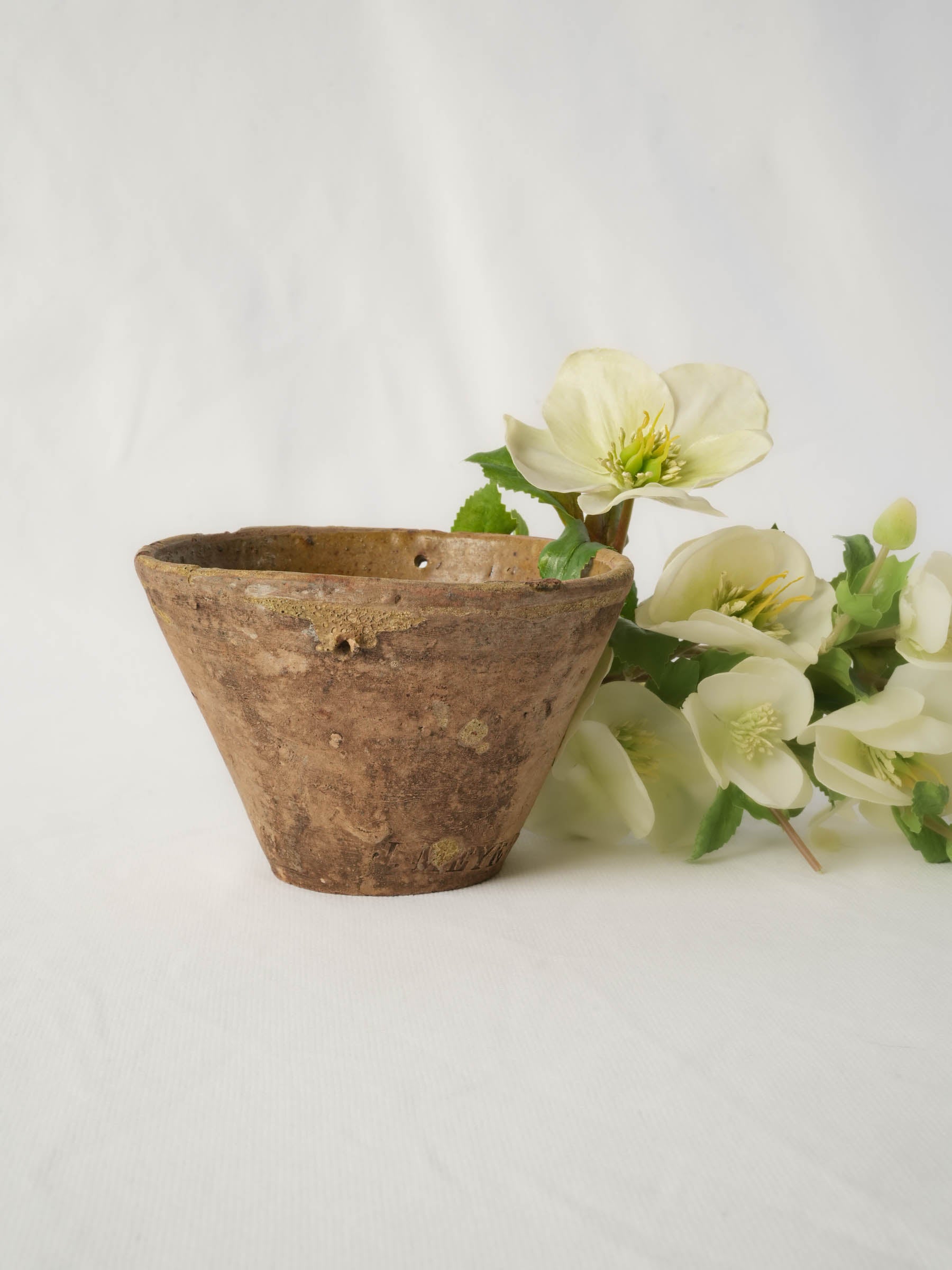 Antique French Terracotta Pine Resin Collector Pot - 11¾"