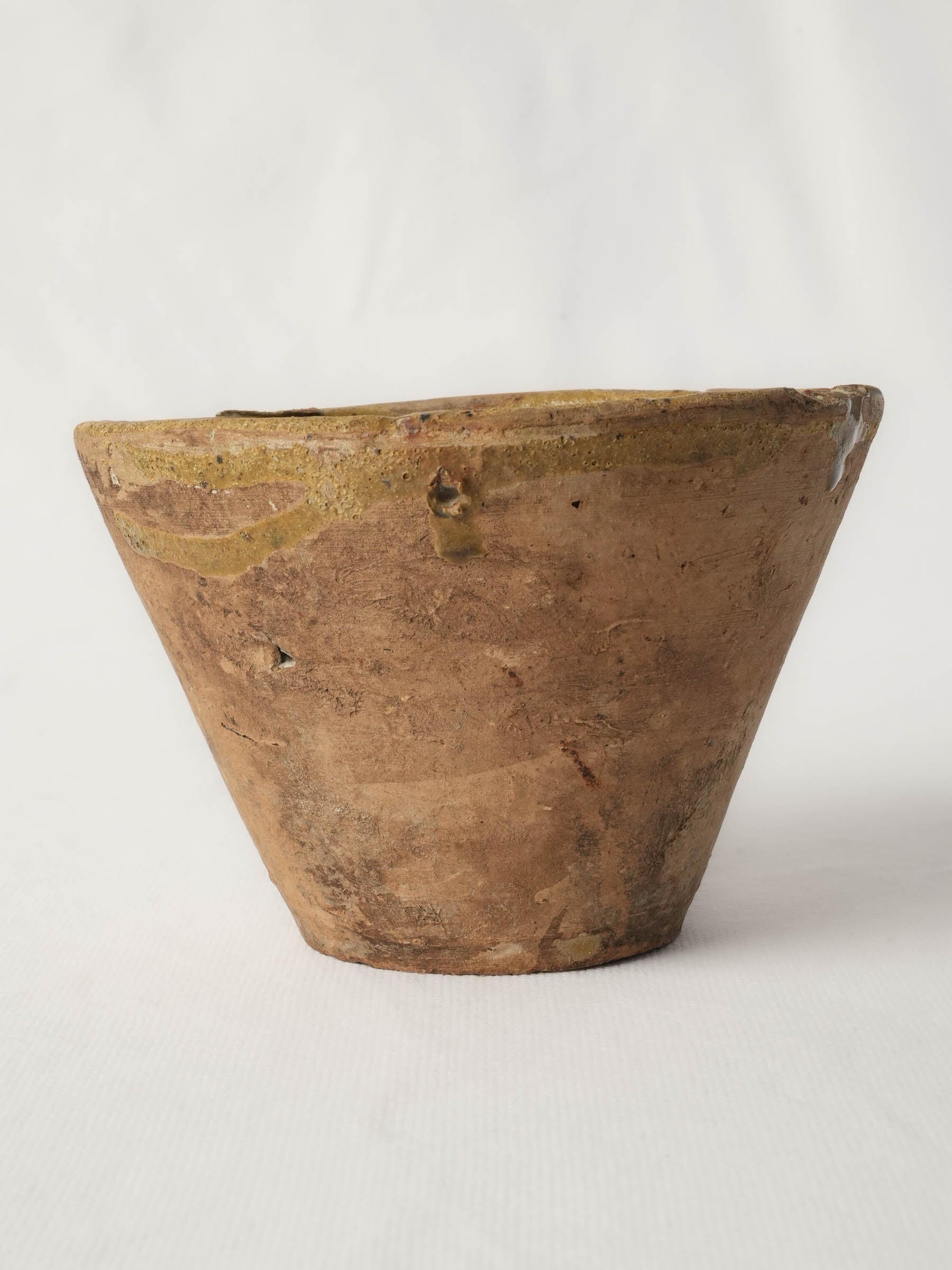 Antique French Terracotta Pine Resin Collector Pot - 11¾"