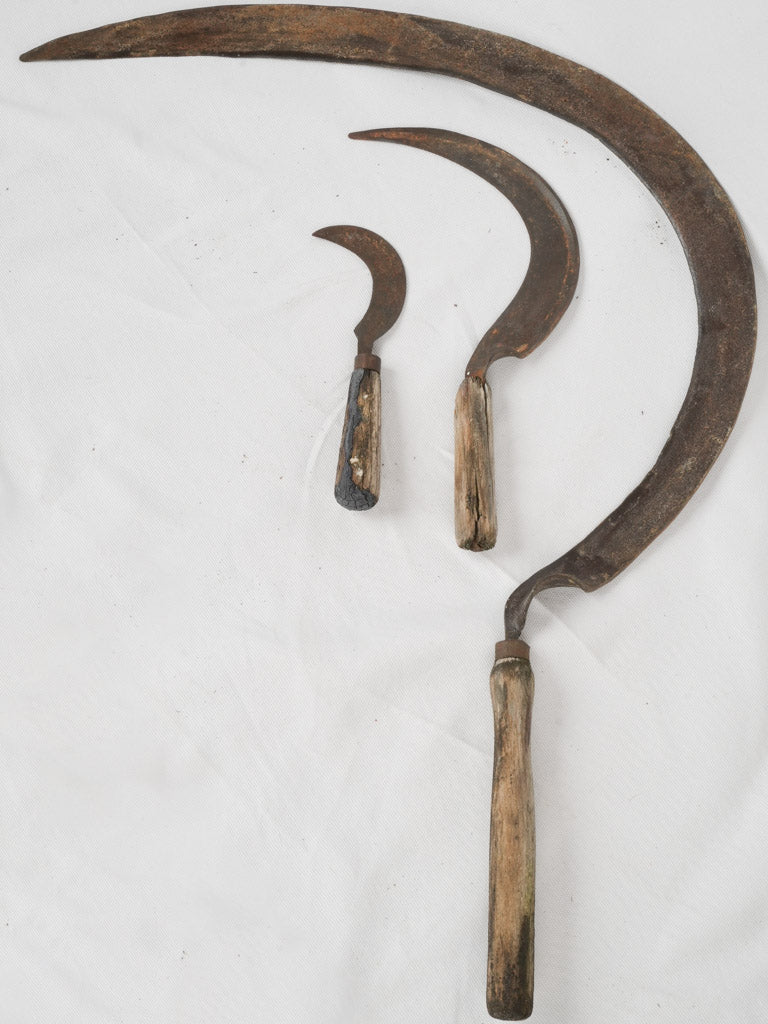Aged Provencal 'faux'  scythe