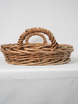 Vintage French wicker basket - oval