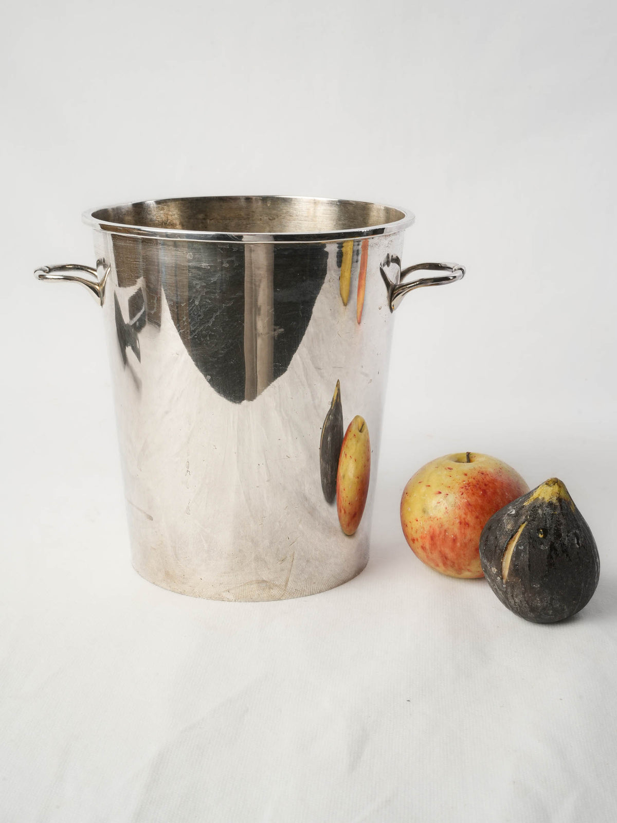 Mid-20th-Century Silvered-Metal Wine Cooler - 8"