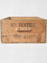 Antique pine storage transport crate