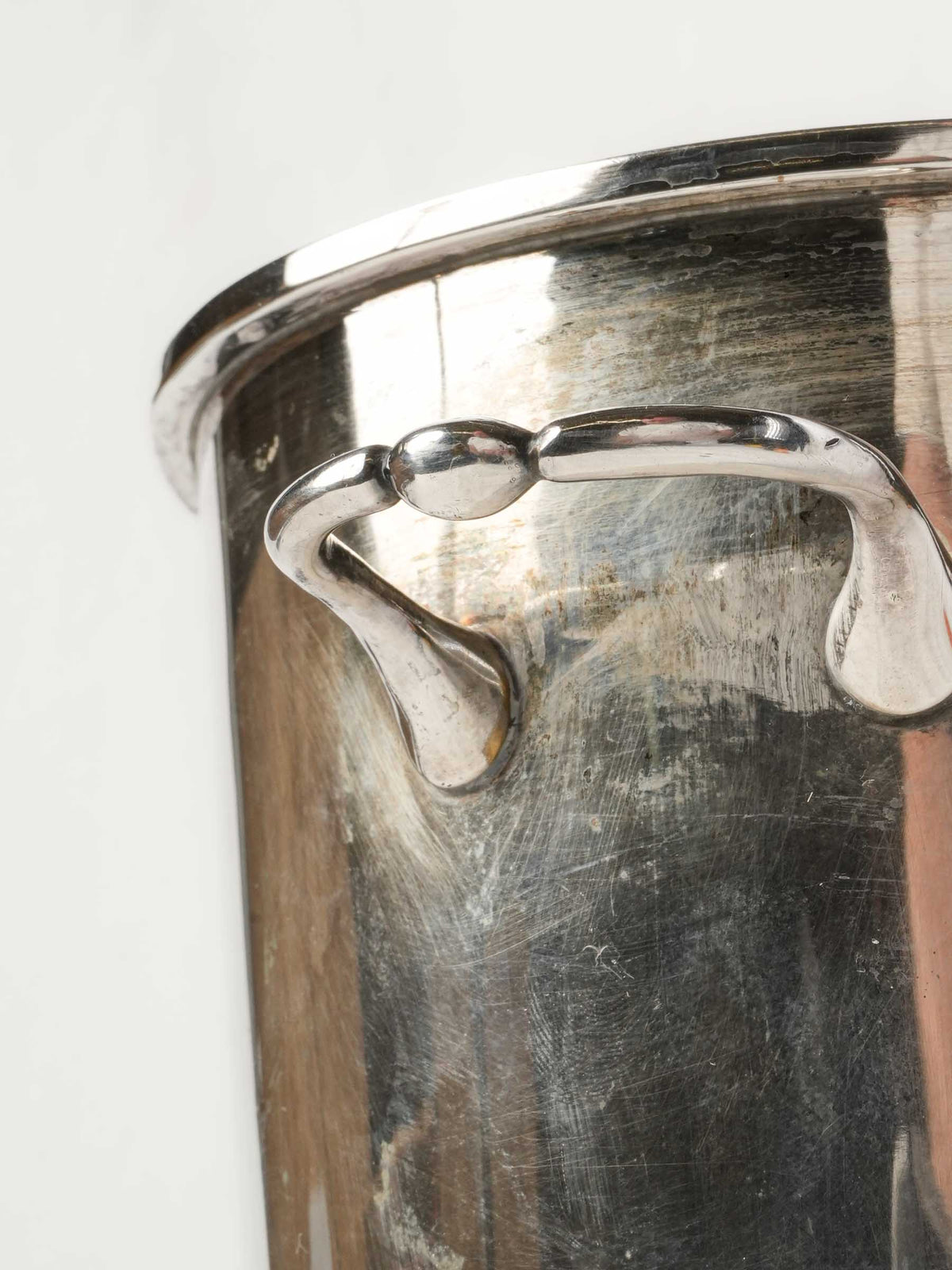 Mid-20th-Century Silvered-Metal Wine Cooler - 8"