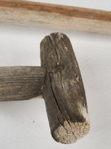 Worn, nineteenth century outdoor tools