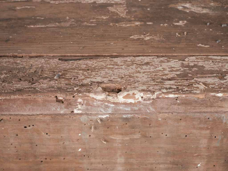 Rustic French country buffet w/ distressed white patina