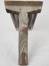 Authentic antique hemp comb carder