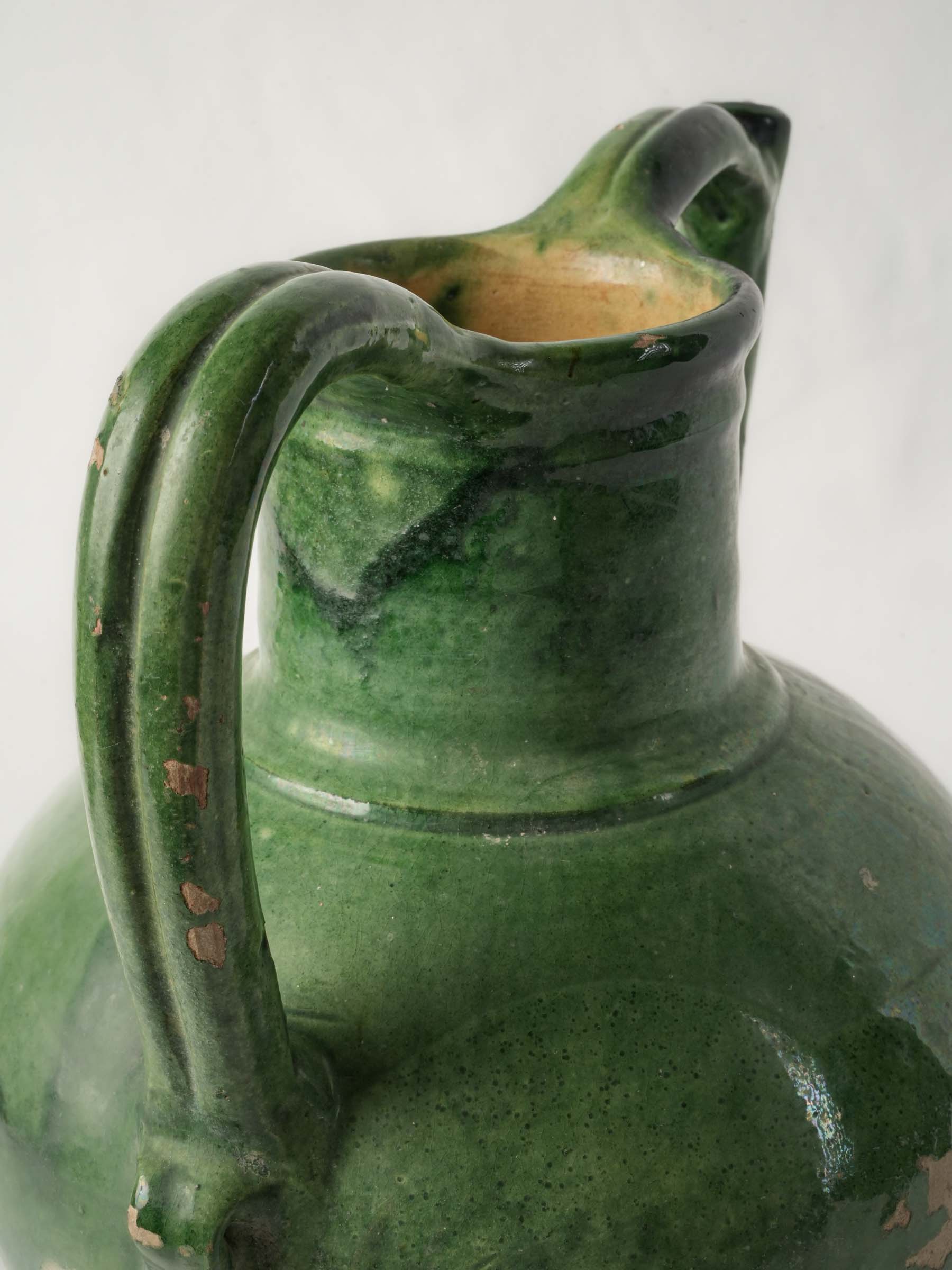 Sculptural glazed orjol pottery piece  