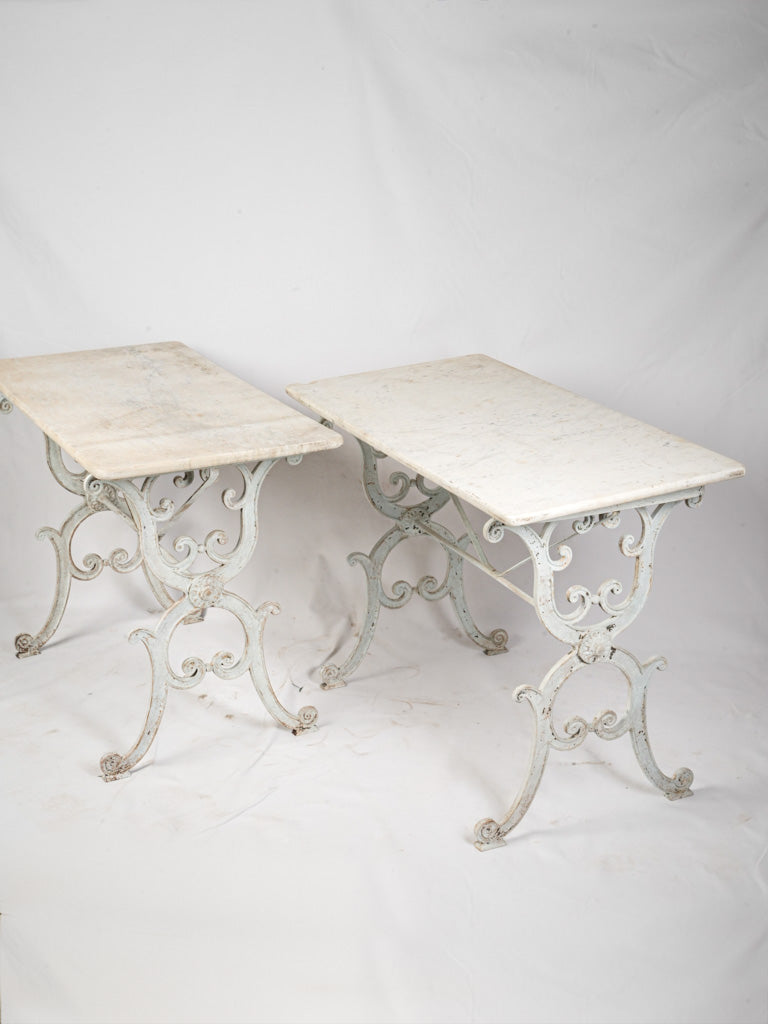 Elegant Carrara marble tables