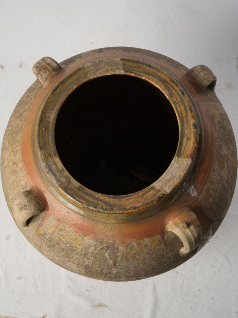 Chalky patina agrarian jar  