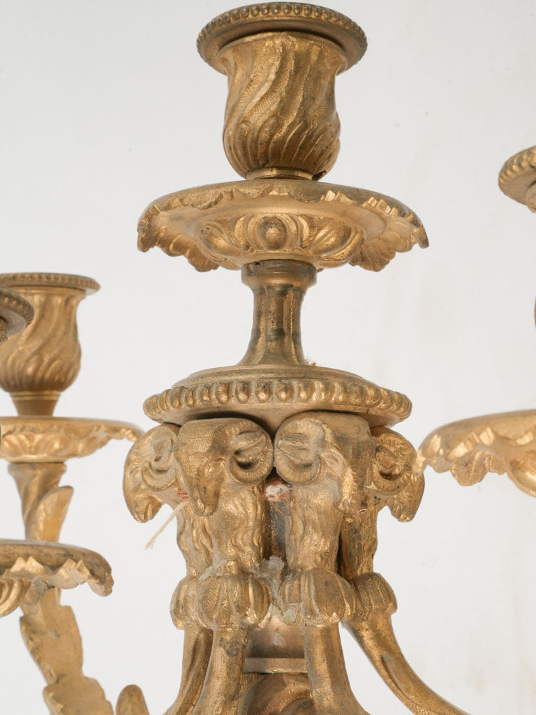 French luxury bronze wall sconces