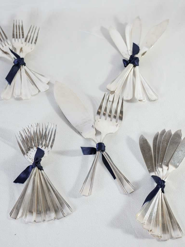 Christofle Seafood flatware set set for 12 - Boréal Luc Lanel