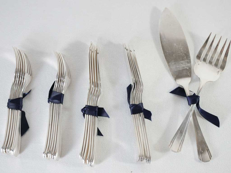 Christofle Seafood flatware set set for 12 - Boréal Luc Lanel