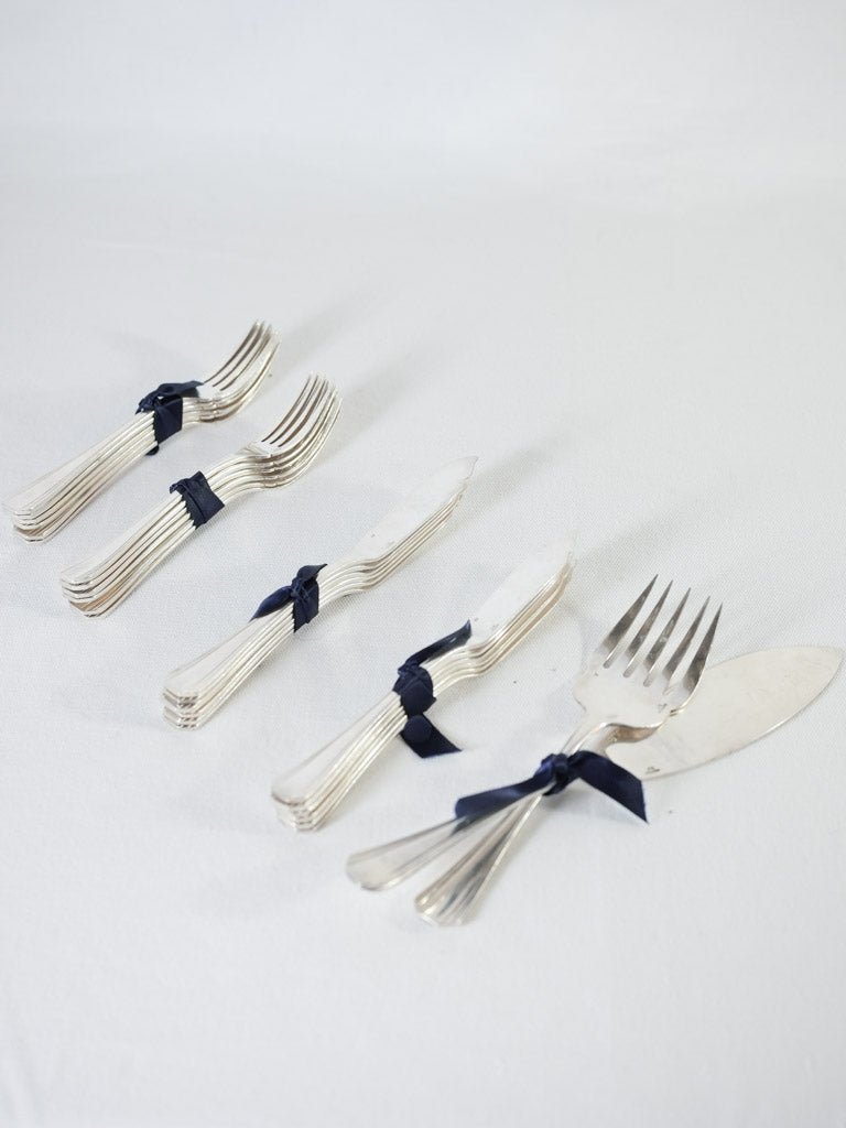 Christofle Seafood flatware set set for 12 - Boréal Luc Lanel