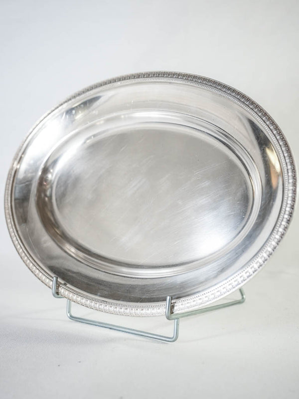 Antique Christofle platter - silver plate 19" x 11"