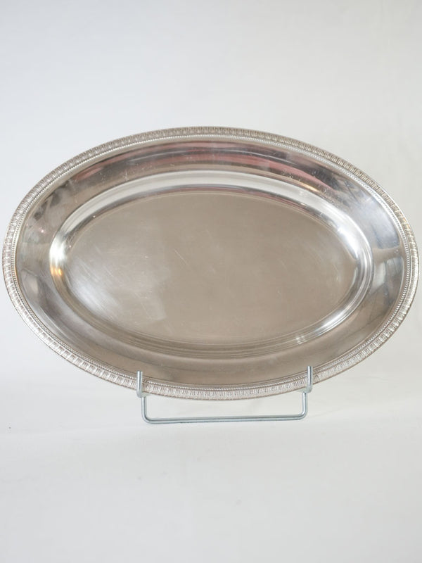 Antique Christofle platter - silver plate 19" x 11"