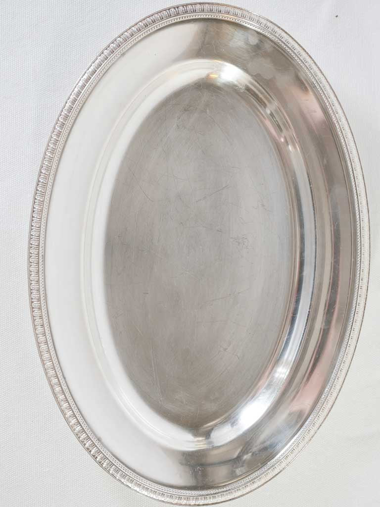 Antique Christofle platter - silver plate 19" x 11"