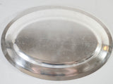 Antique Christofle platter - silver plate 19" x 11"