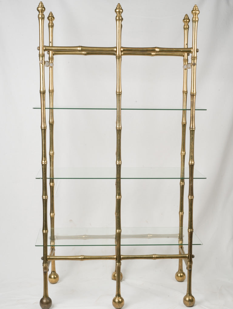 French faux bamboo étagère