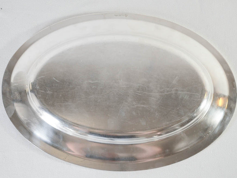Antique Christofle platter - silver plate 19" x 11"