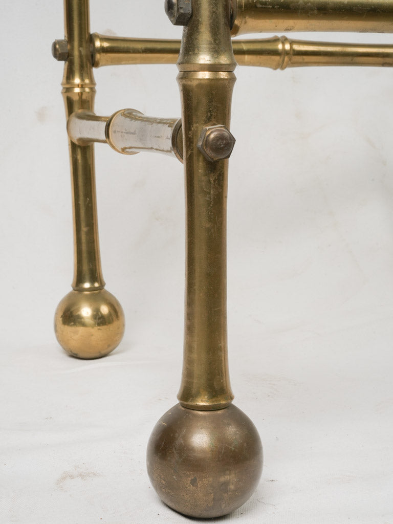 Iconic French brass étagère