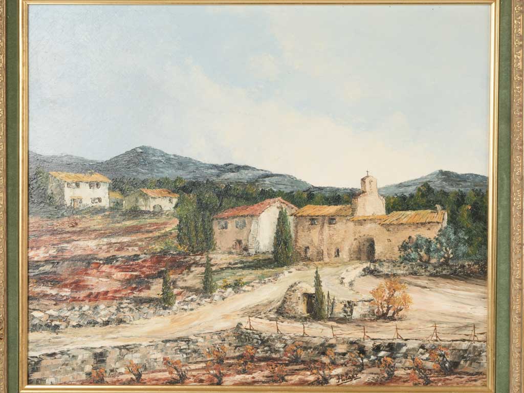 Authentic Provençal village canvas art