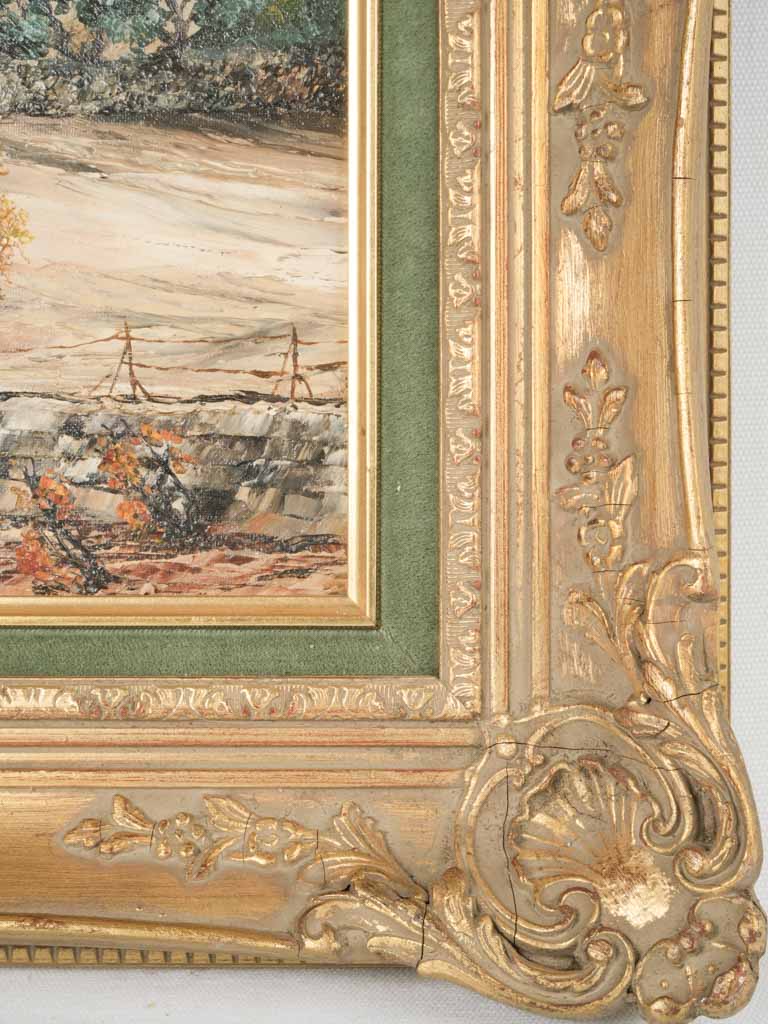 Elaborate olive-mat country landscape