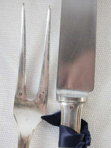 Vintage Christofle carving knife & fork