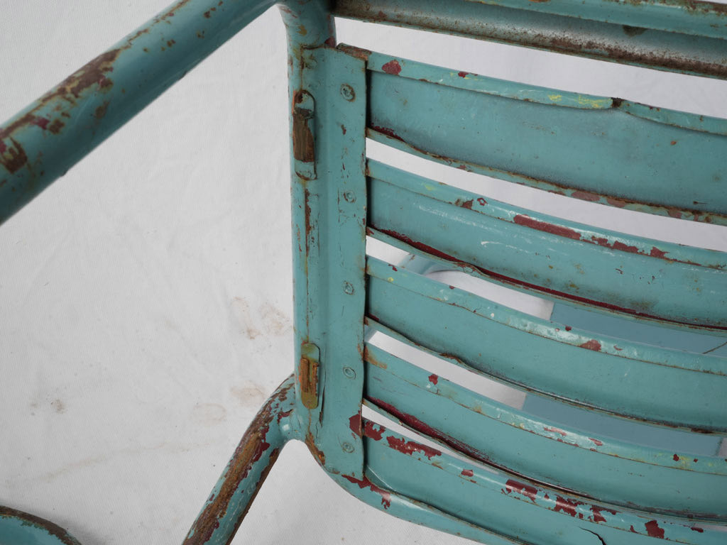 Collectible mid-century turquoise seating