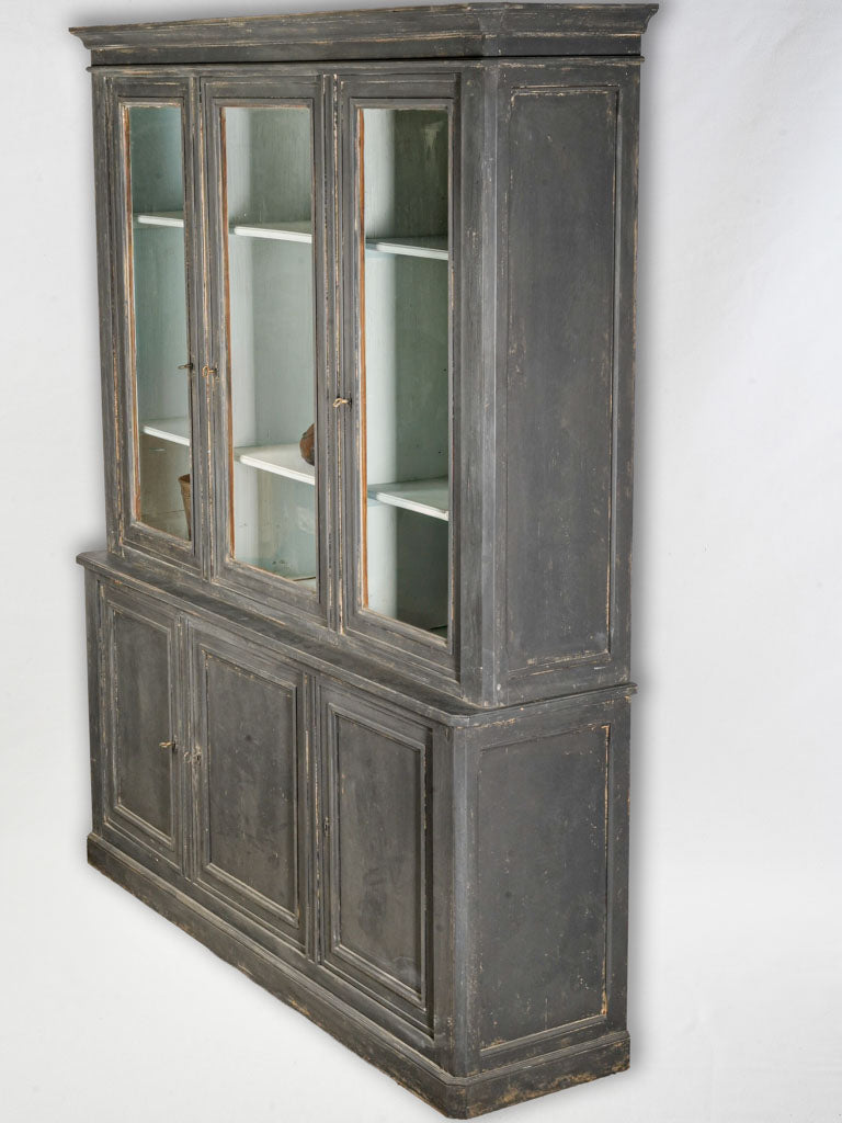 Late 19th-Century French Vitrine Bookcase - 89¾"
