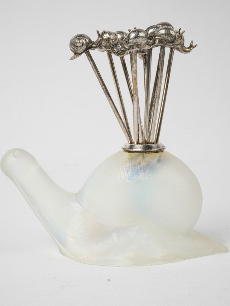 French opalescent snail forks