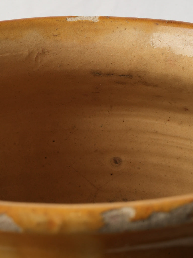 Textured rustic storage pot