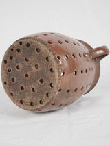 Vintage French chestnut grilling pot 6¾"