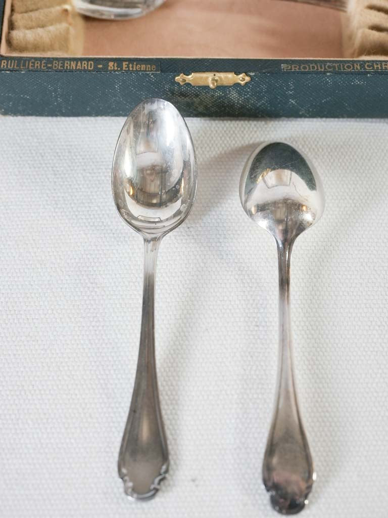 12 Christofle teaspoons in box