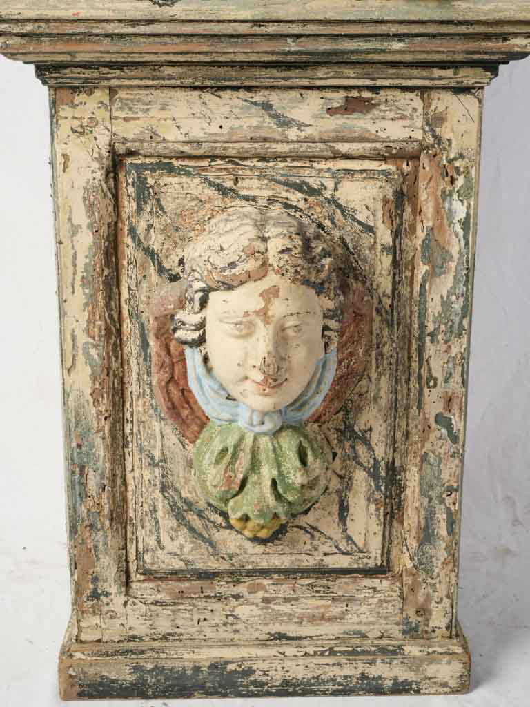 Baroque sculptural aesthetic pedestal pair  