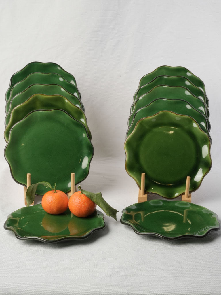 Vintage handcrafted dessert plates