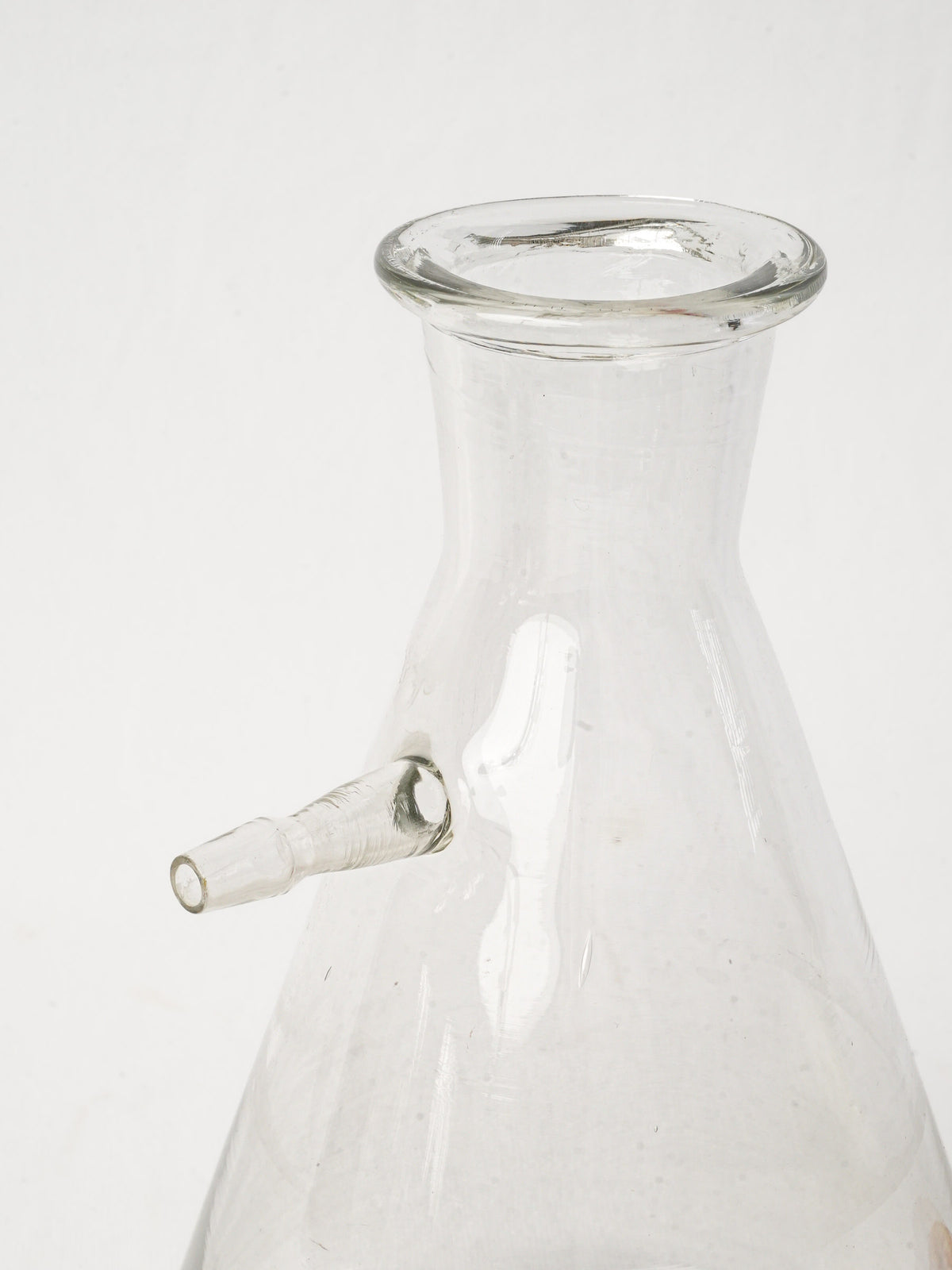 Antique French Blown-Glass Labware Decanter - 10¾"