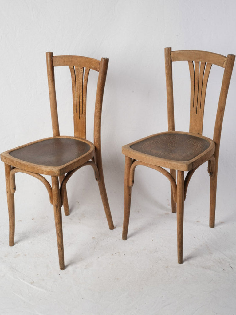 Elegant vintage Art Nouveau chairs  