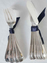 Vintage French seafood flatware set fo 6