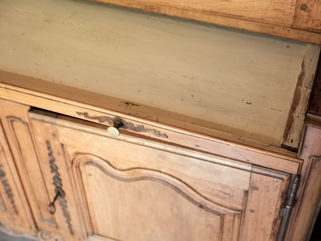 Tall 18th Century French Fruitwood Two Part Cupboard