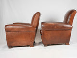 Classic Havana leather club seating