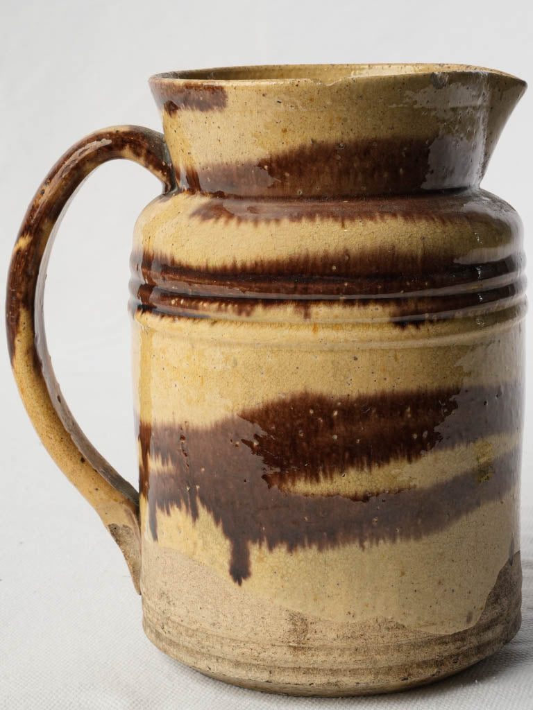 Vintage hand-thrown Dieulefit pitcher