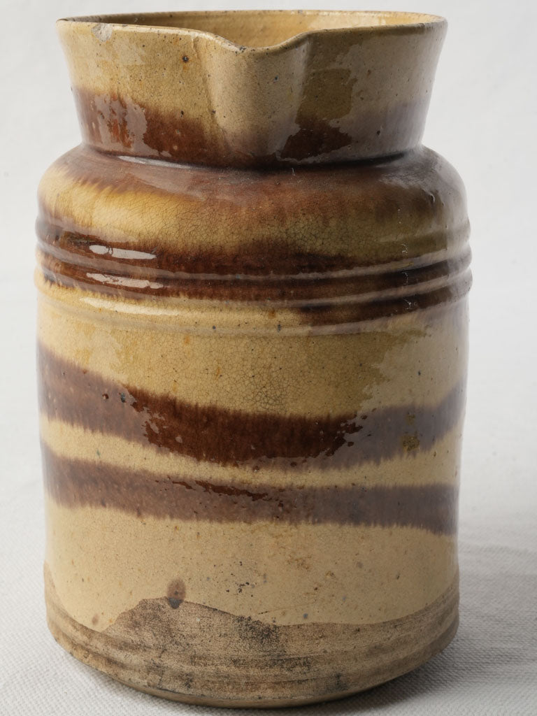 Early 20th-century French pottery pitcher