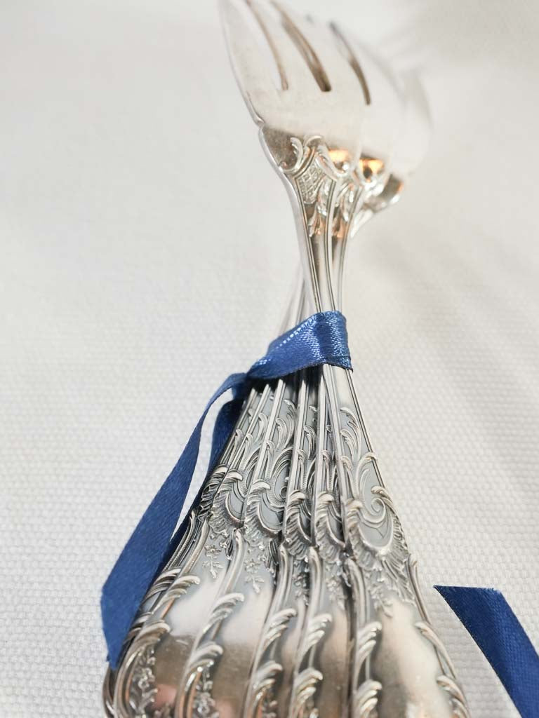 Seafood flatware set for 12 - Louis XV style