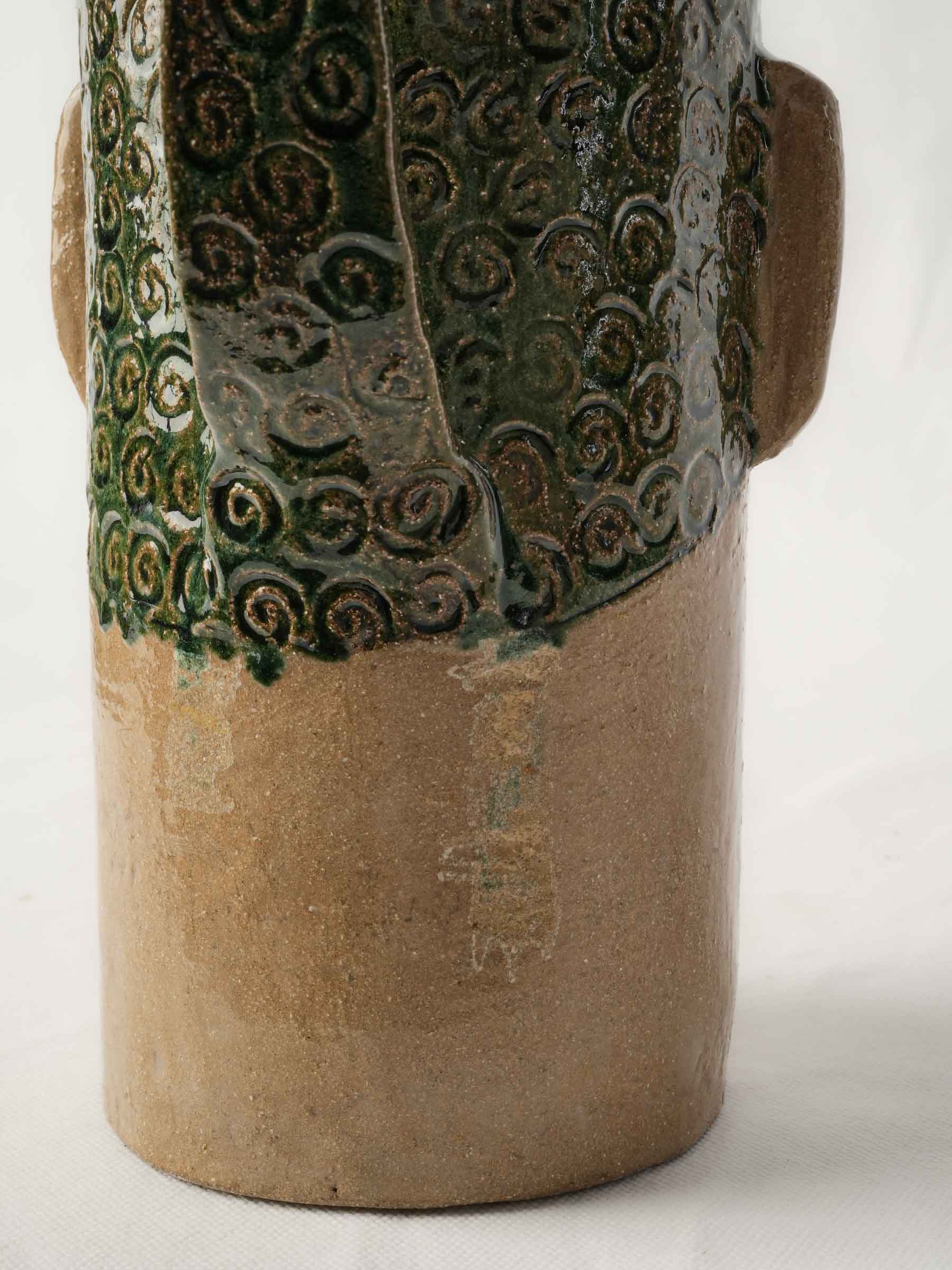 Asymmetrical sculptural ceramic piece  